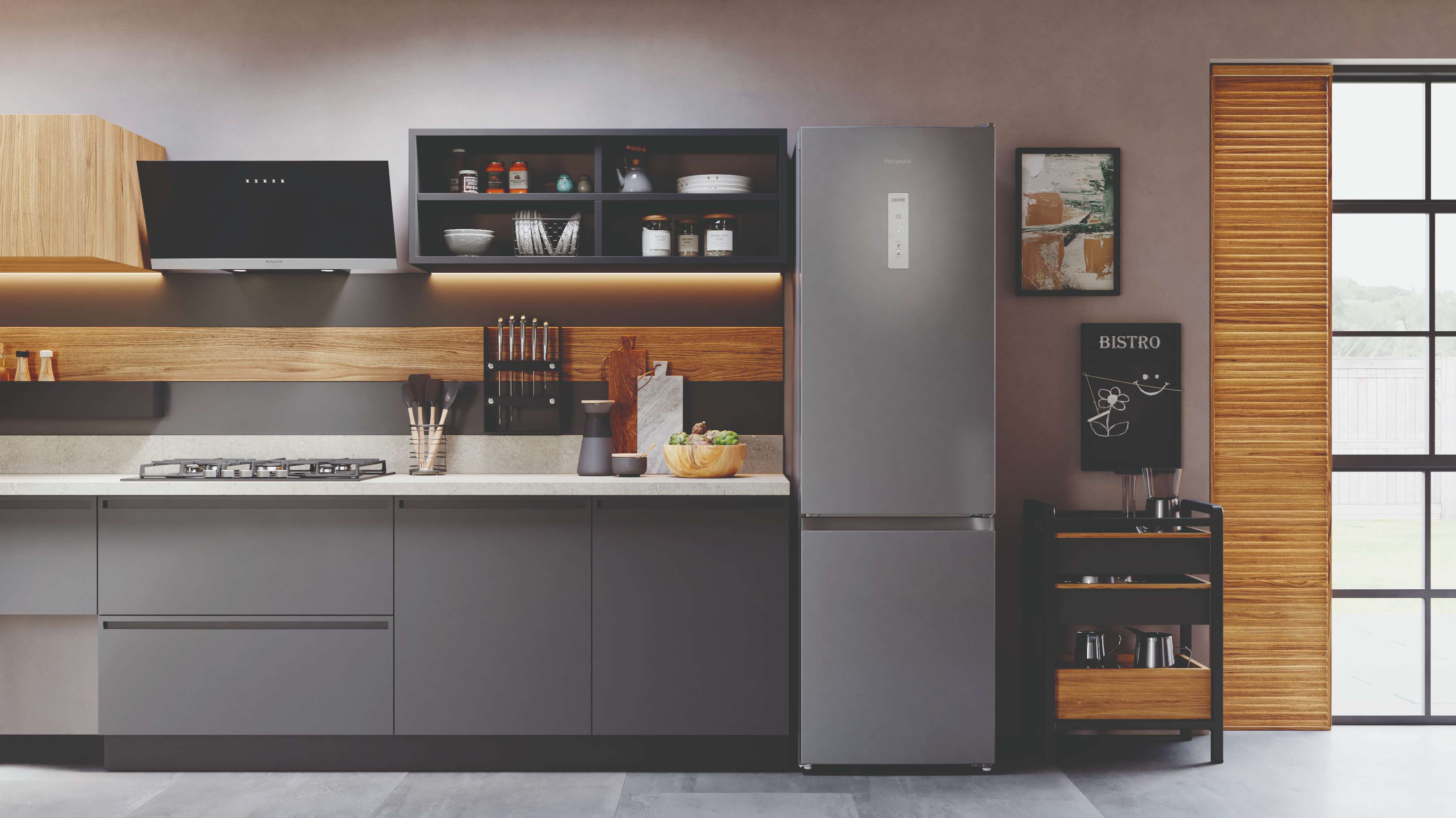 Холодильник с нижней морозильной камерой Hotpoint HT 5200 S - рис.7