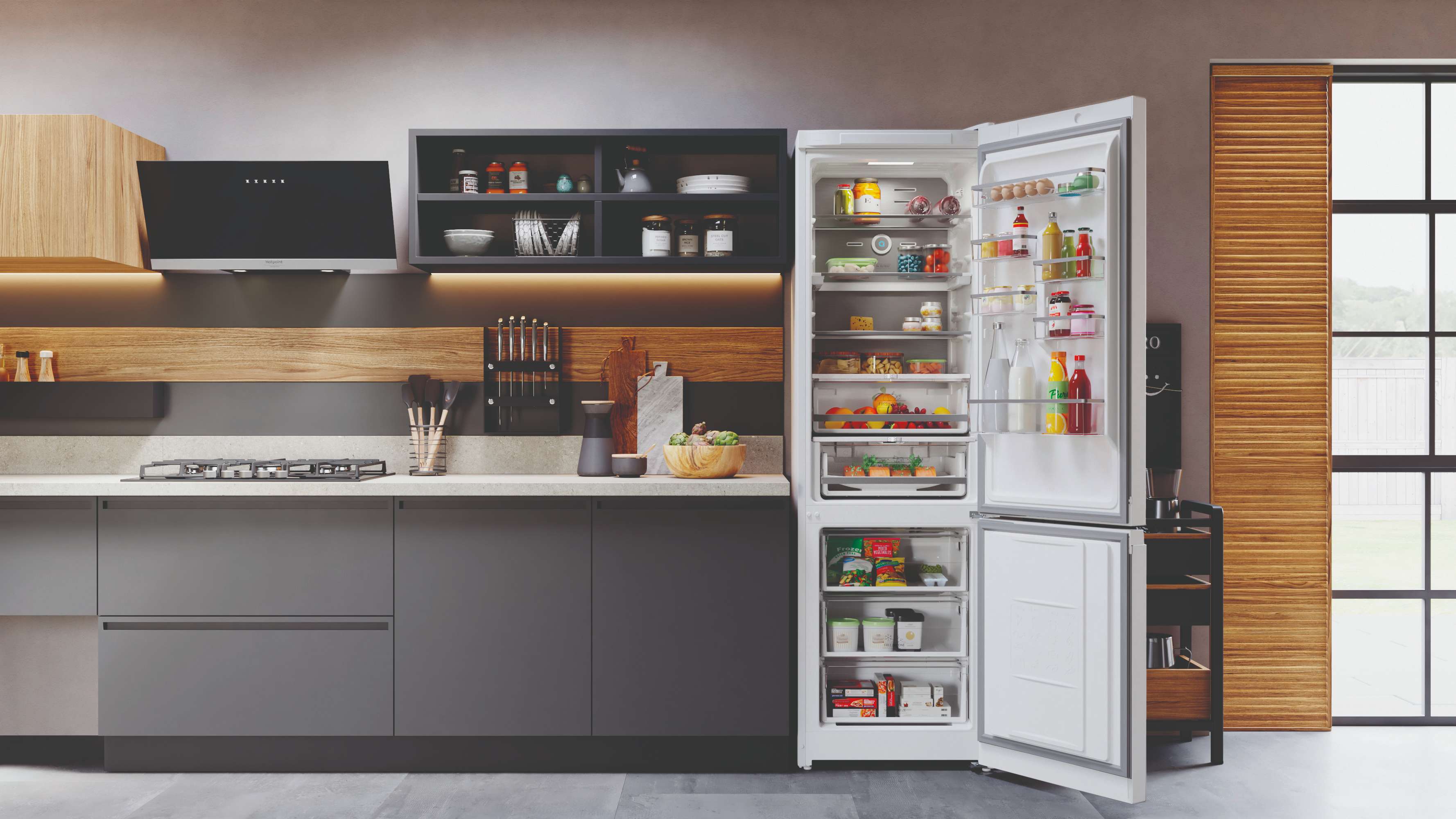 Холодильник с нижней морозильной камерой Hotpoint HT 9201I W O3 - рис.7