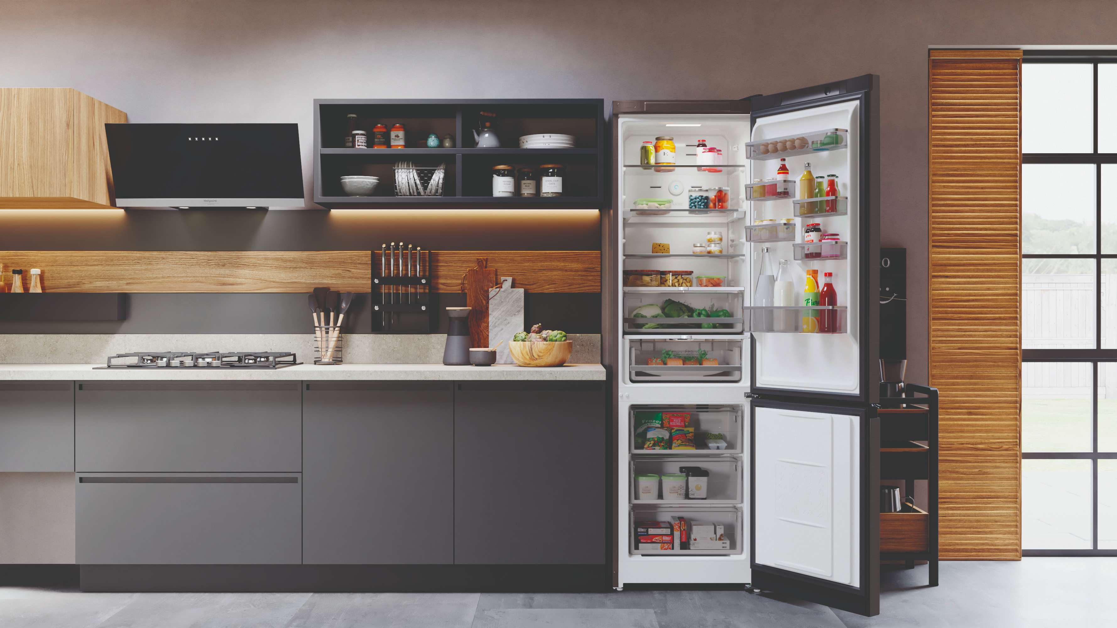 Холодильник с нижней морозильной камерой Hotpoint HT 8201I DX O3 - рис.11