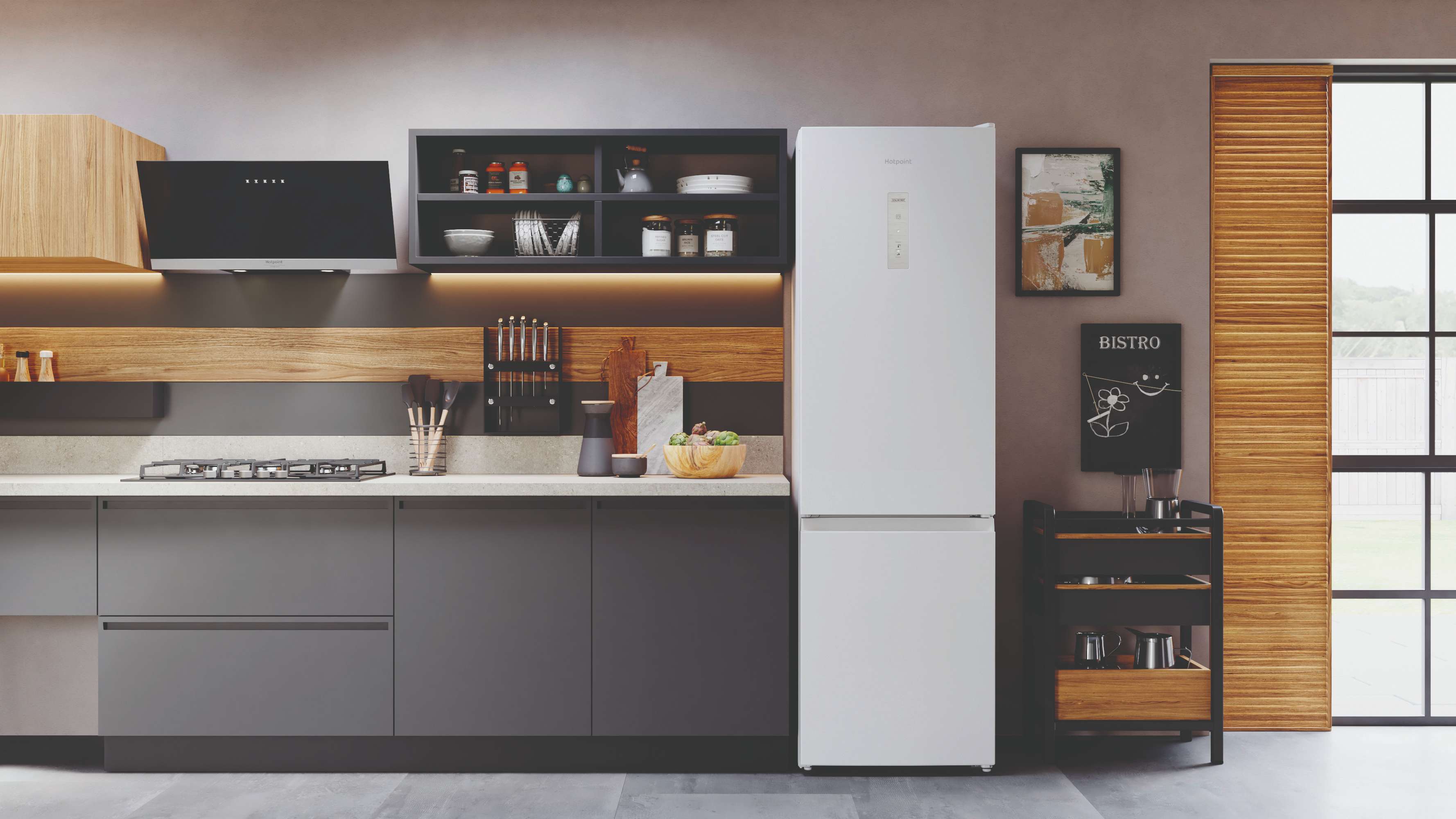 Холодильник с нижней морозильной камерой Hotpoint HT 5200 W - рис.7
