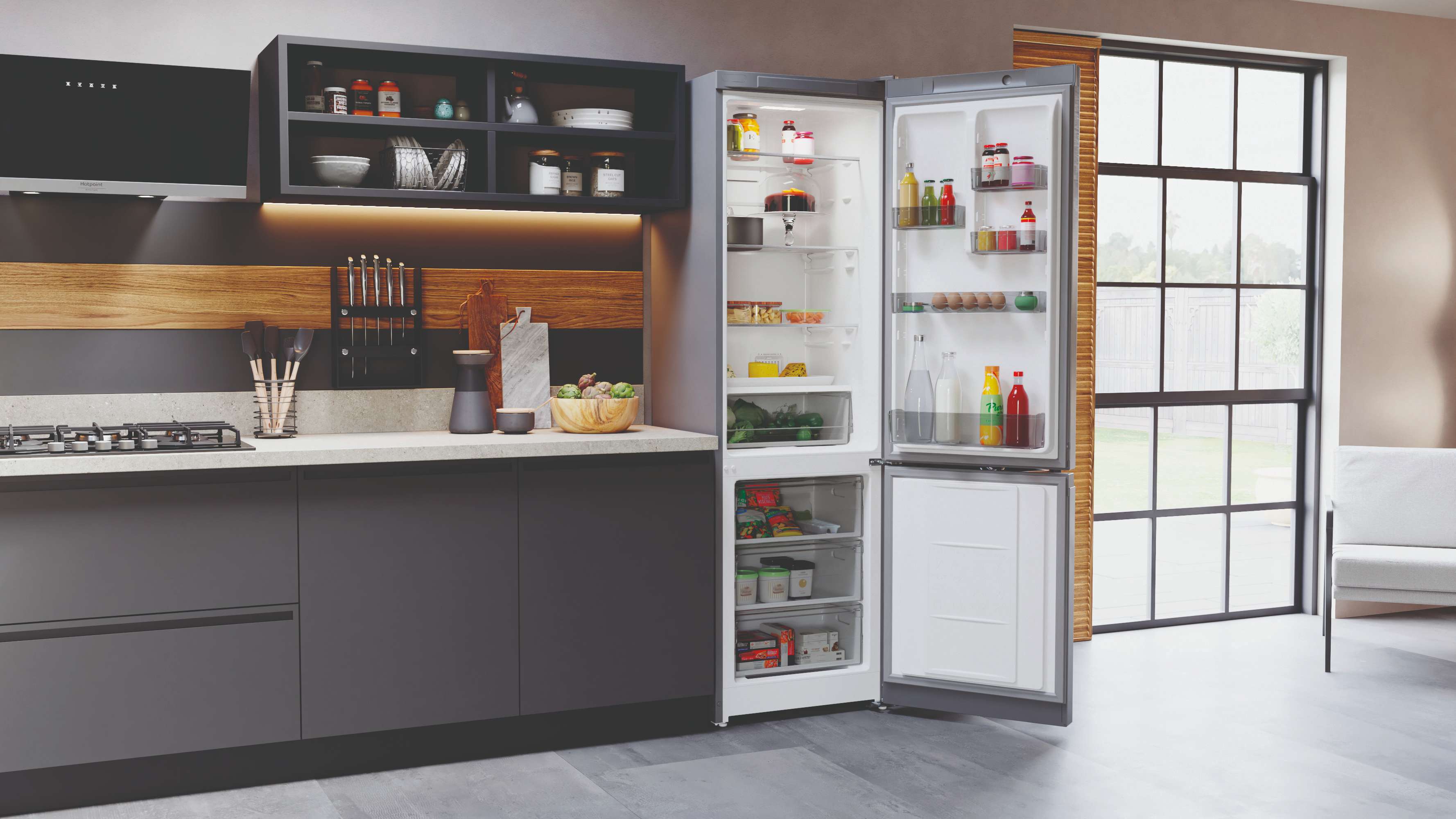 Холодильник с нижней морозильной камерой Hotpoint HT 5200 MX - рис.9