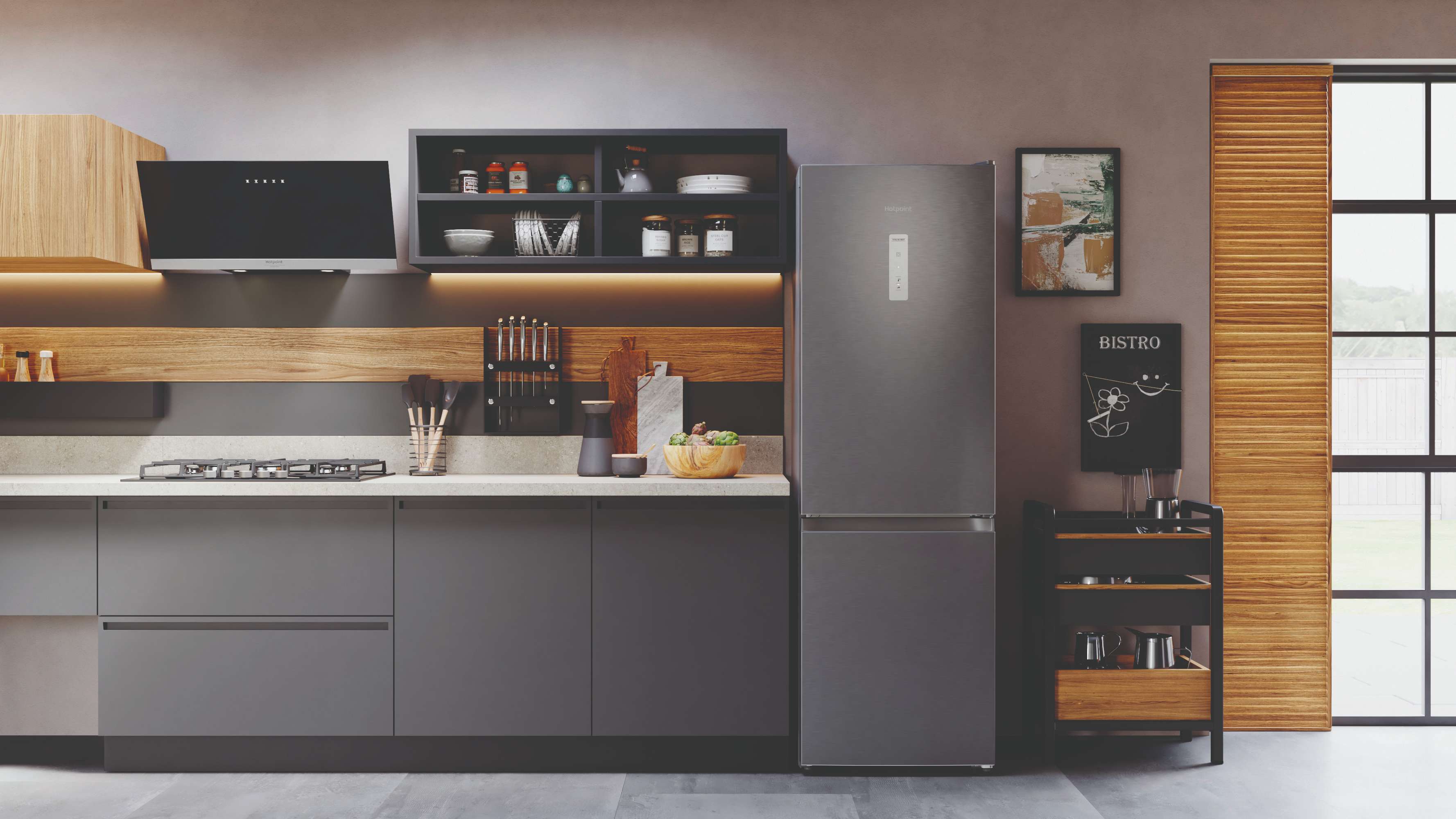 Холодильник с нижней морозильной камерой Hotpoint HT 5180 MX - рис.7