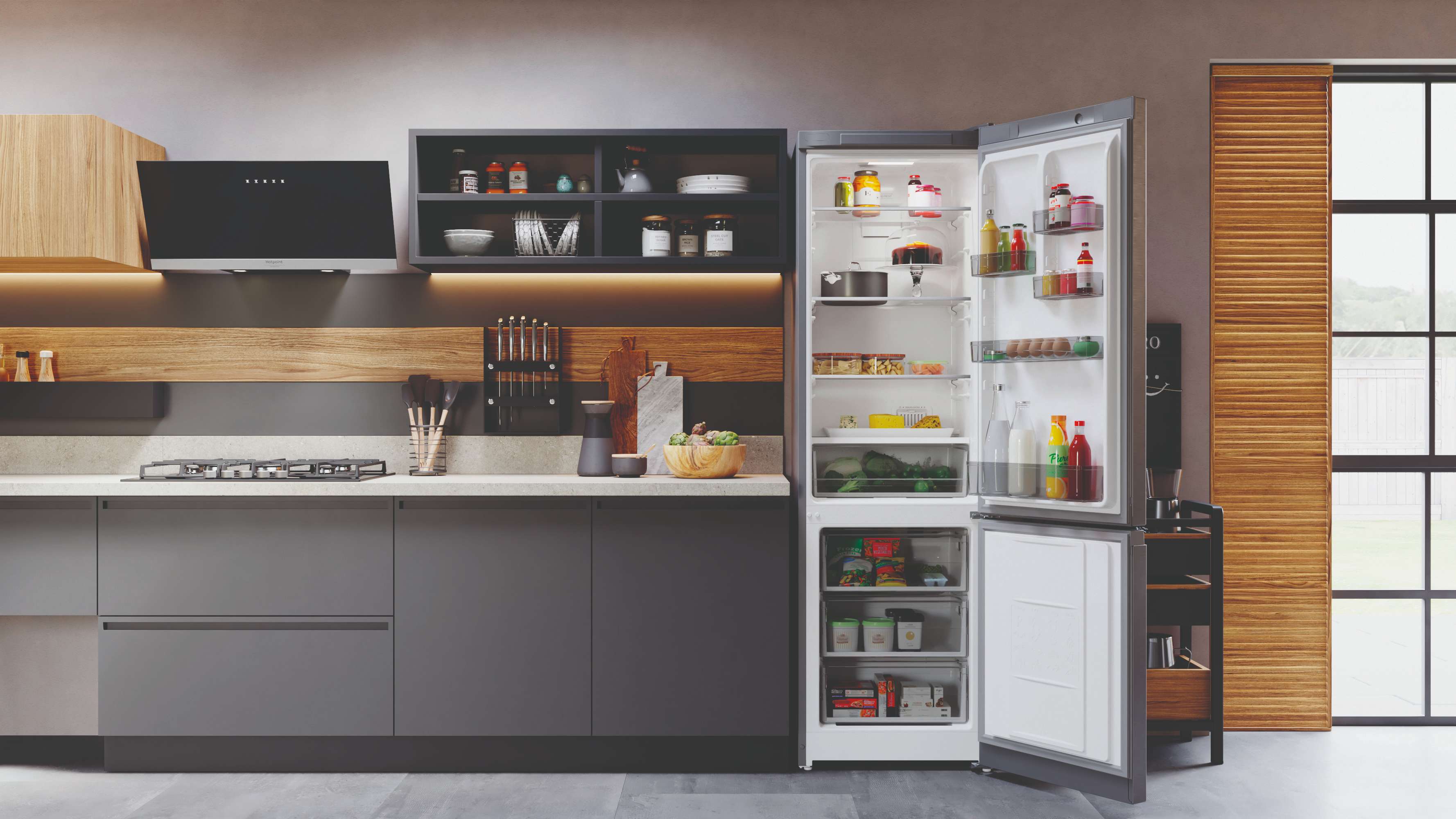 Холодильник с нижней морозильной камерой Hotpoint HT 5200 MX - рис.8