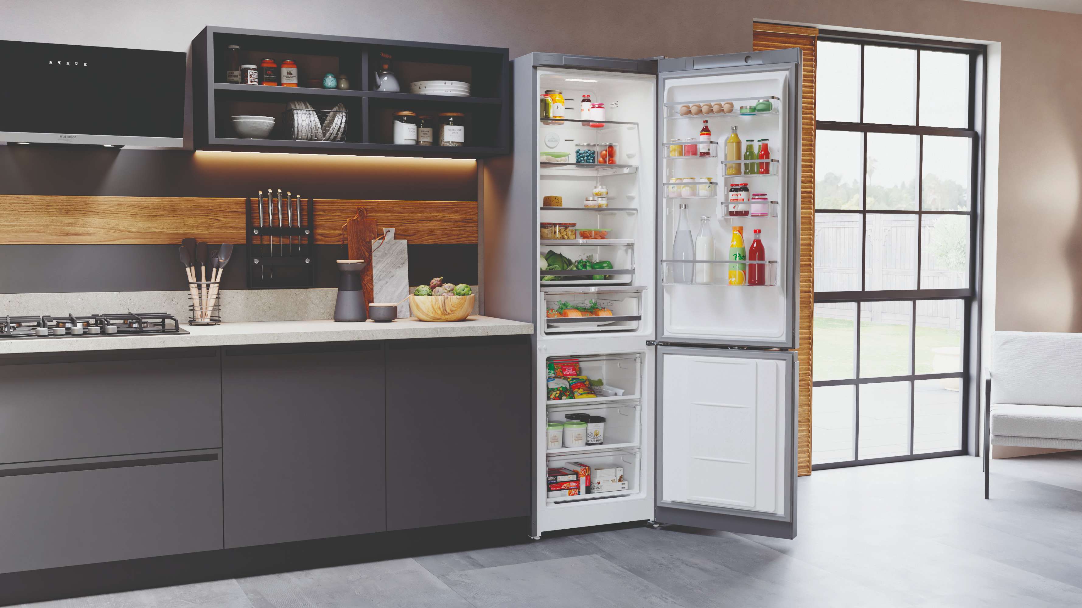 Холодильник с нижней морозильной камерой Hotpoint HT 1816 MX - рис.8