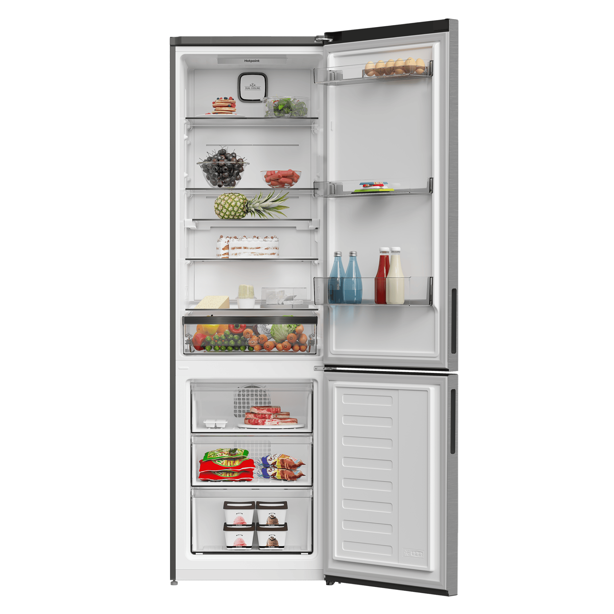 Холодильник с нижней морозильной камерой Hotpoint HDKP 7201 MX - рис.4