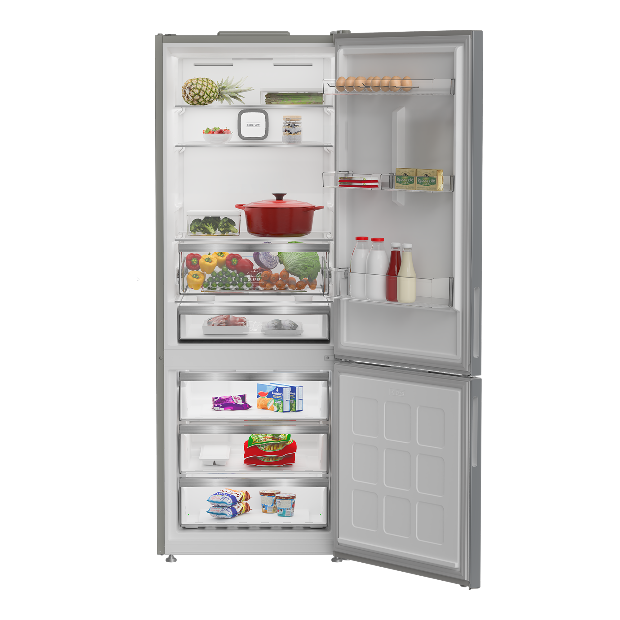 Холодильник с нижней морозильной камерой Hotpoint HFT 561I MX - рис.3