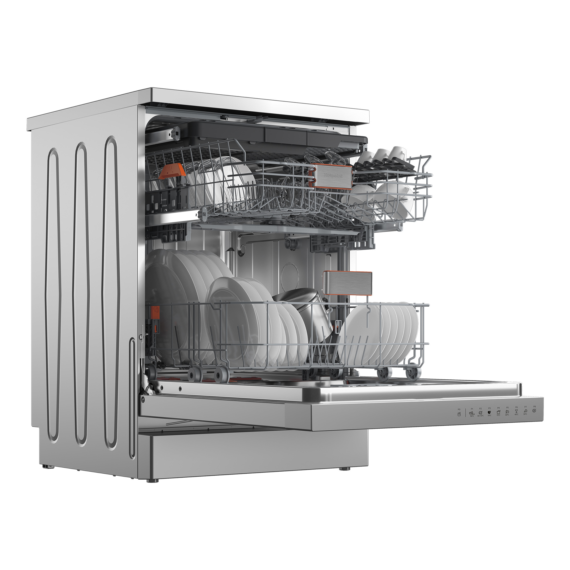 Отдельностоящая посудомоечная машина 60 см Hotpoint HF 5C84 DW XF - рис.3