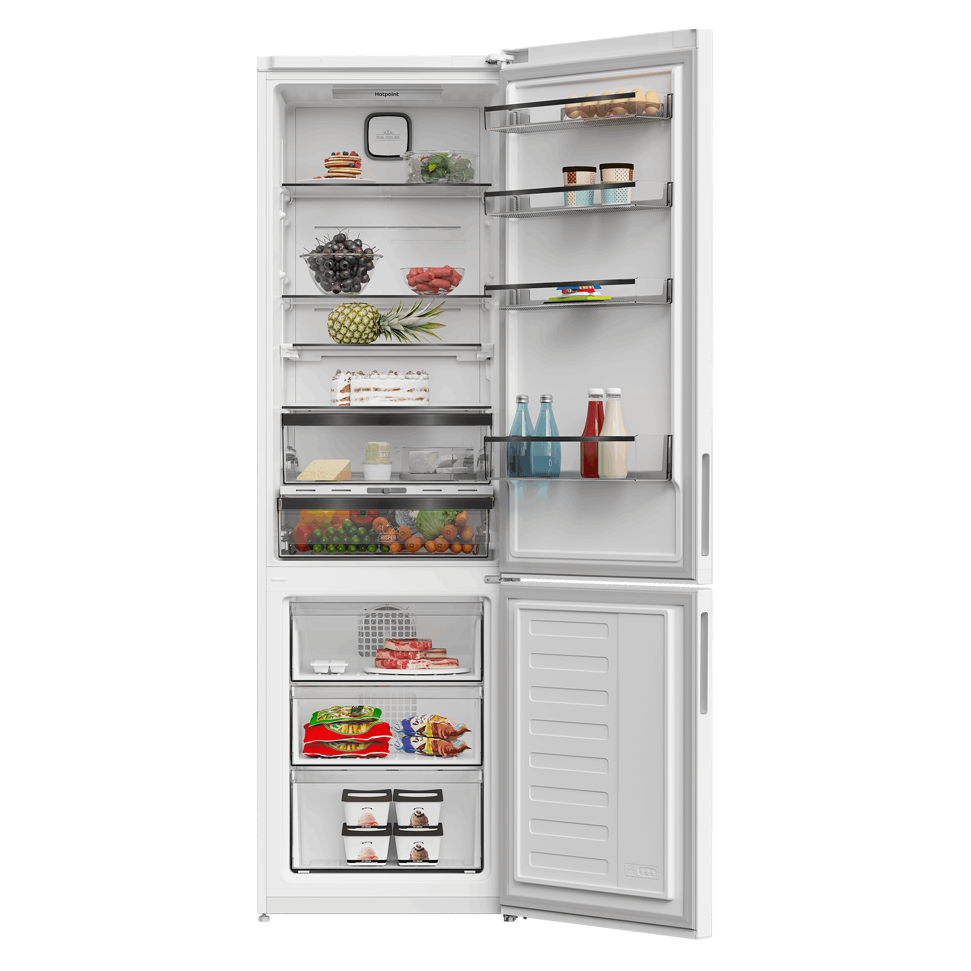 Холодильник с нижней морозильной камерой Hotpoint HDK 8201I W - рис.3