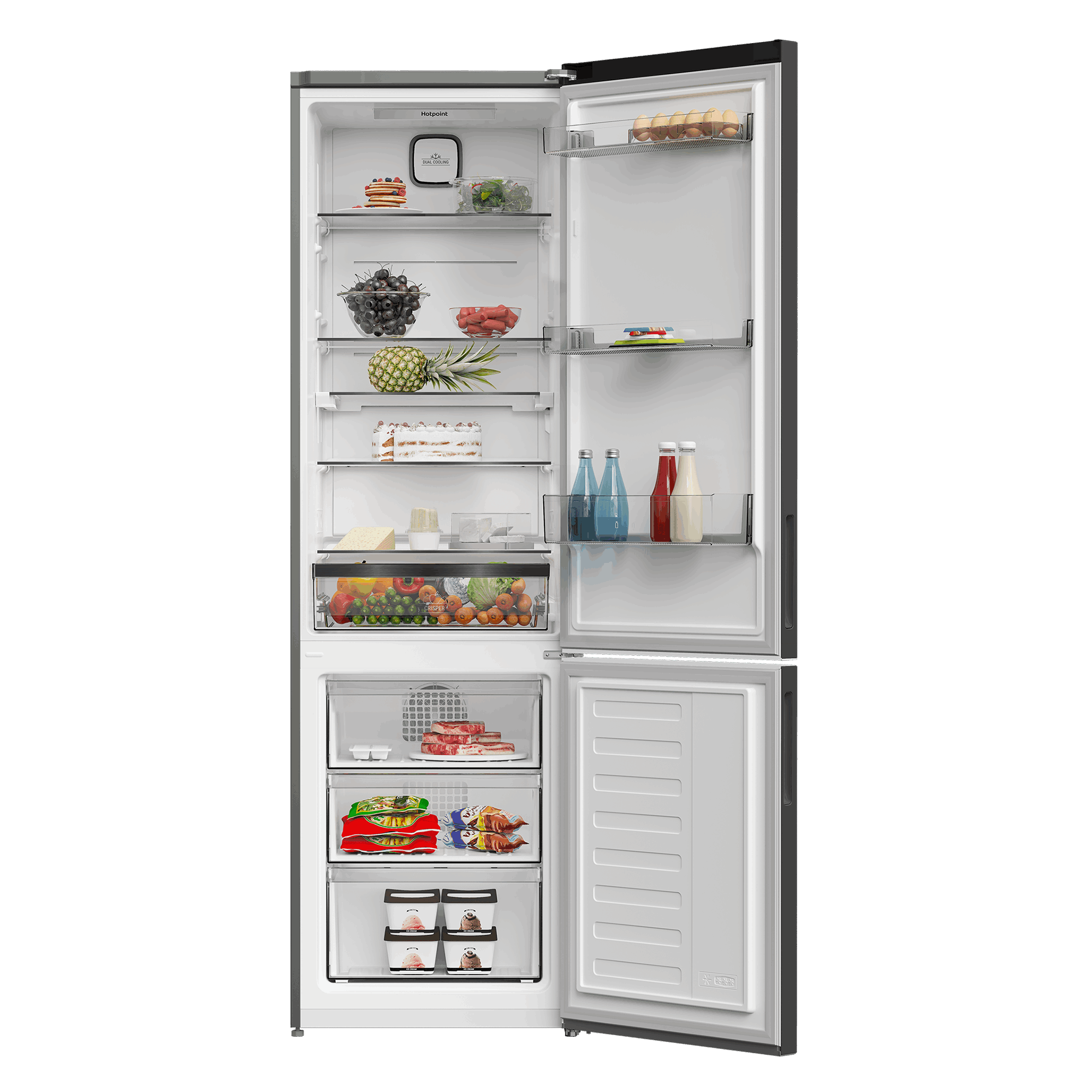 Холодильник с нижней морозильной камерой Hotpoint HDKP 7201 DX - рис.3