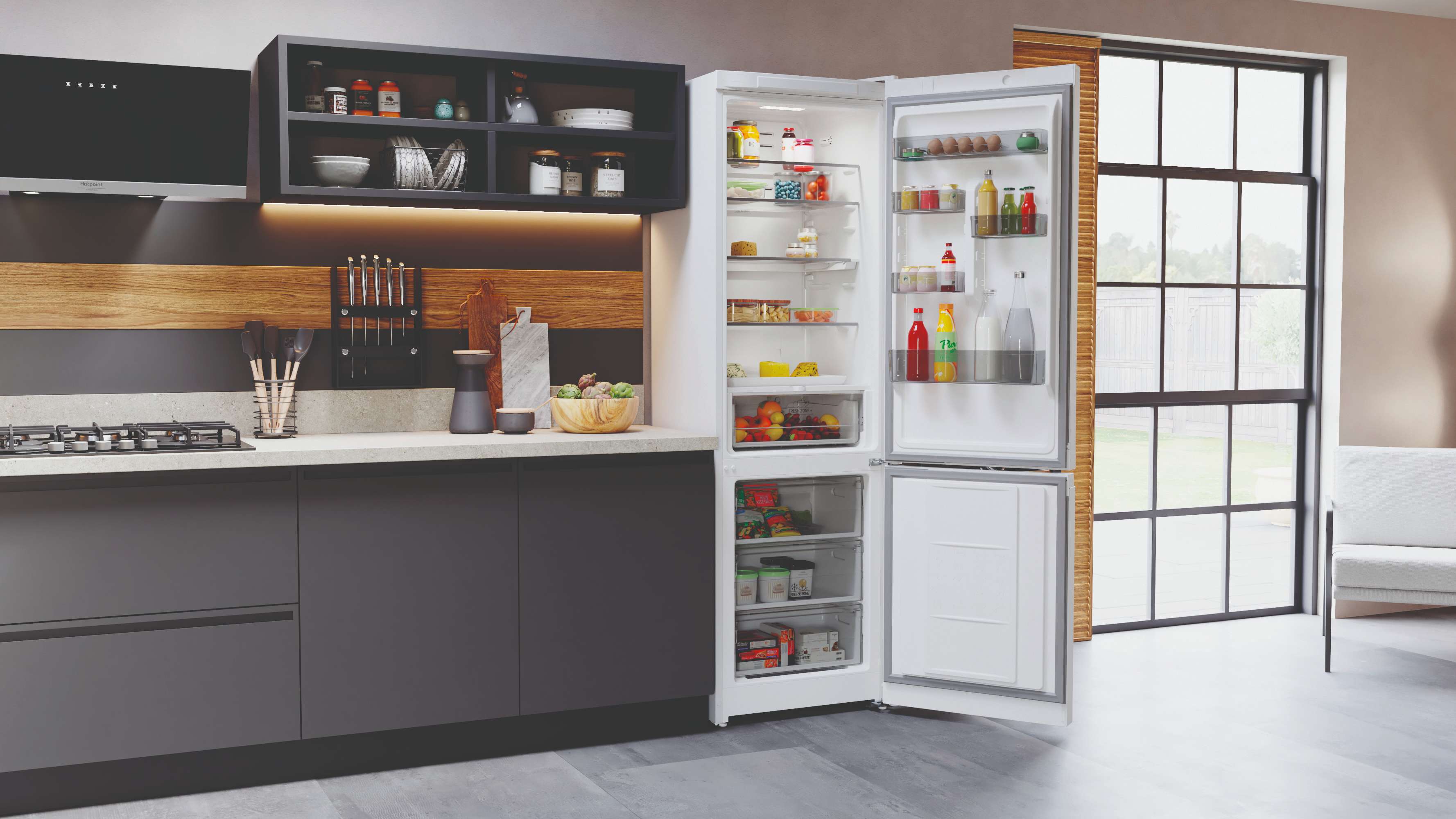 Холодильник с нижней морозильной камерой Hotpoint HT 7201I W O3 - рис.11