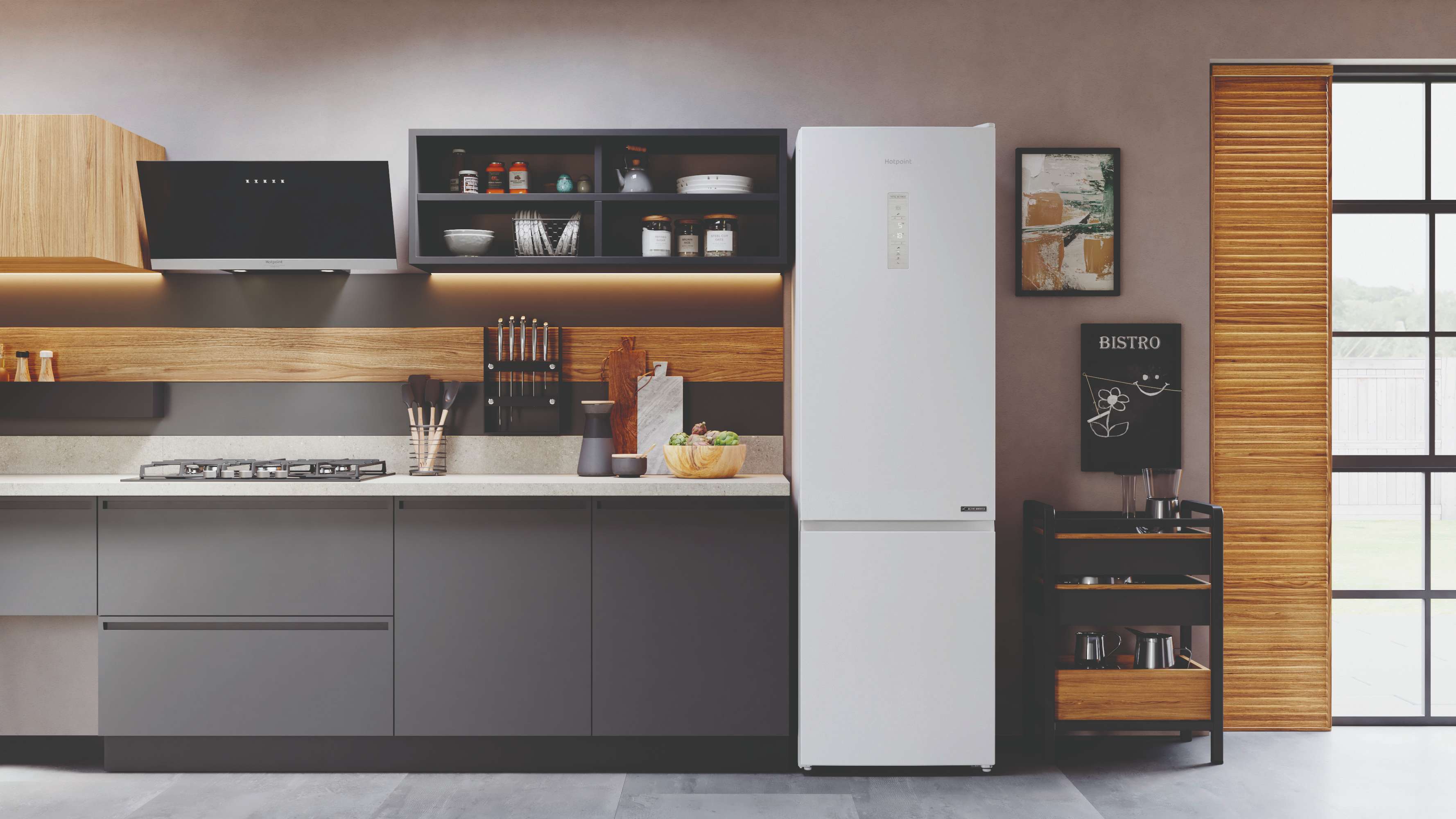 Холодильник с нижней морозильной камерой Hotpoint HT 7201I W O3 - рис.9