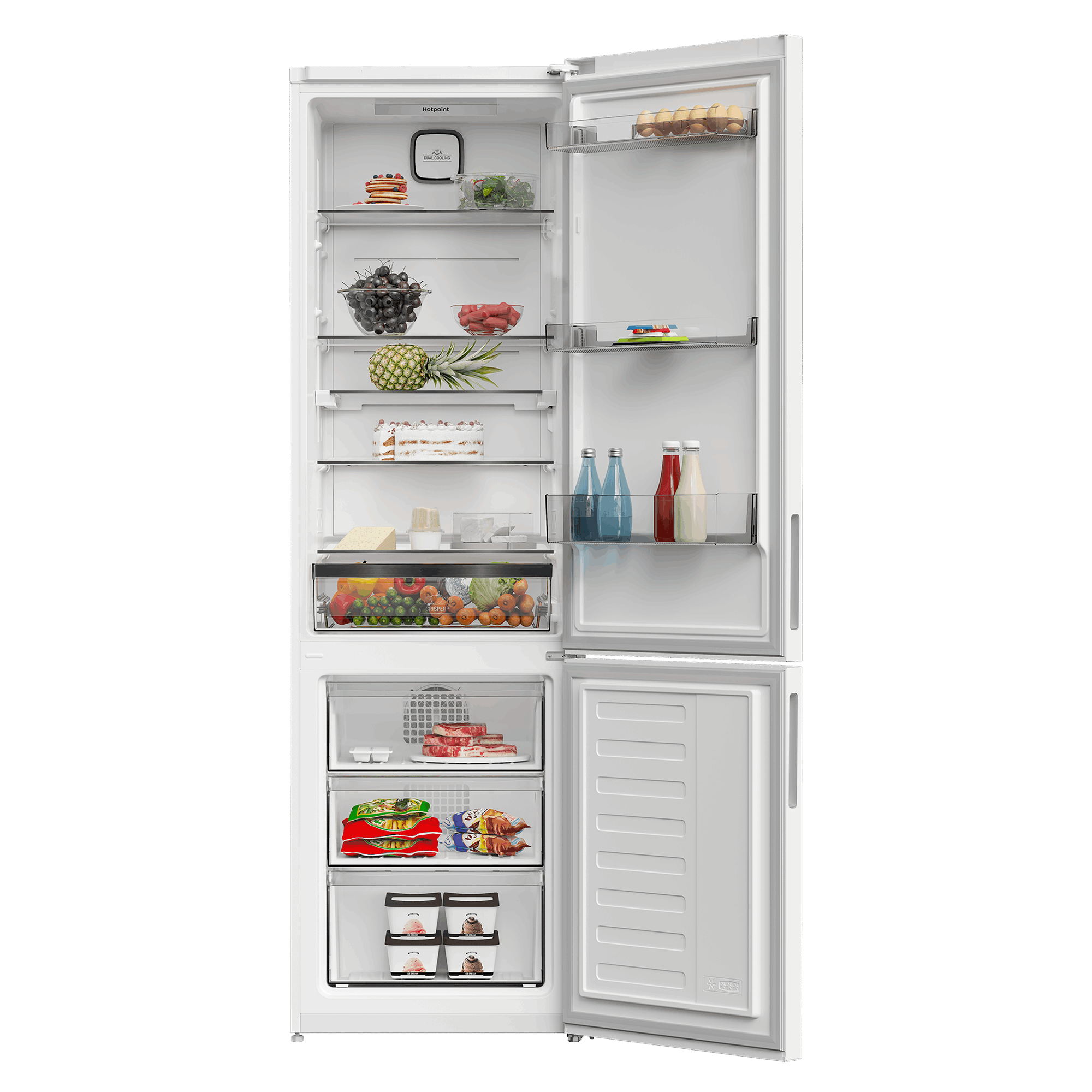 Холодильник с нижней морозильной камерой Hotpoint HDKP 7201 W - рис.3