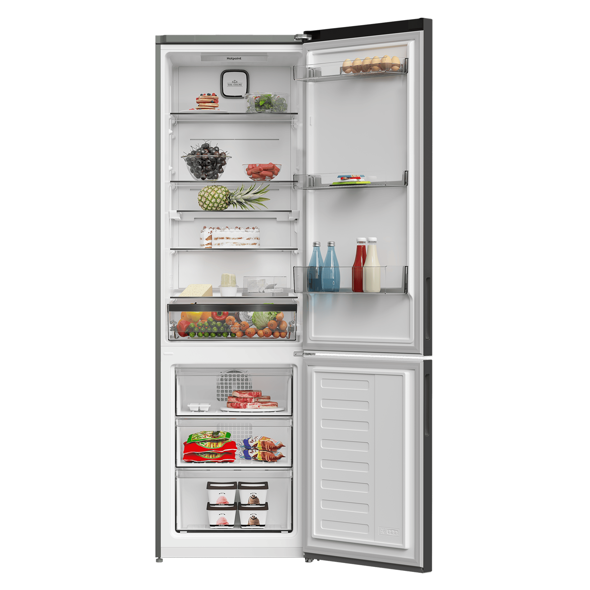 Холодильник с нижней морозильной камерой Hotpoint HDK 7201 DX - рис.3