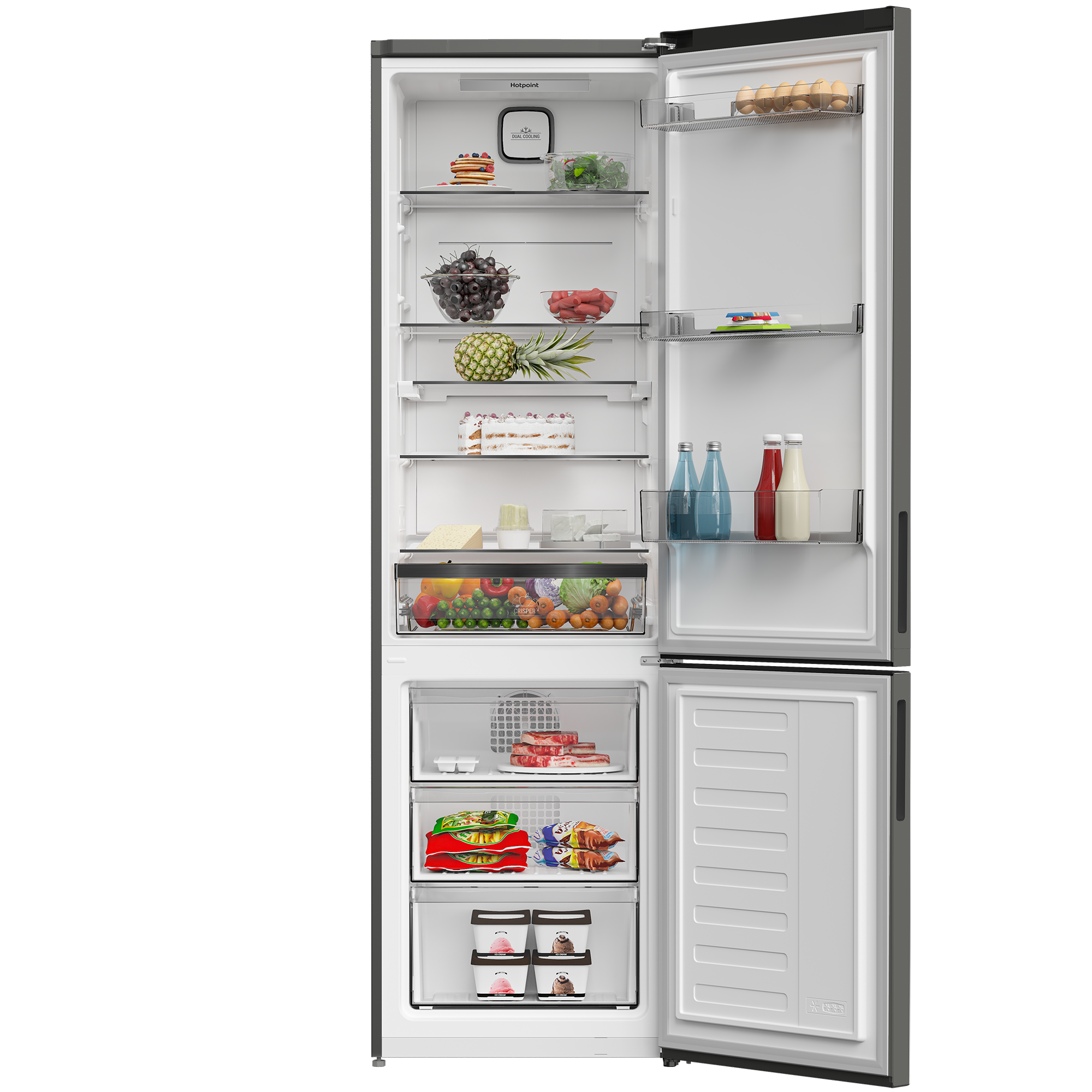 Холодильник с нижней морозильной камерой Hotpoint HDKP 7201 NG - рис.3