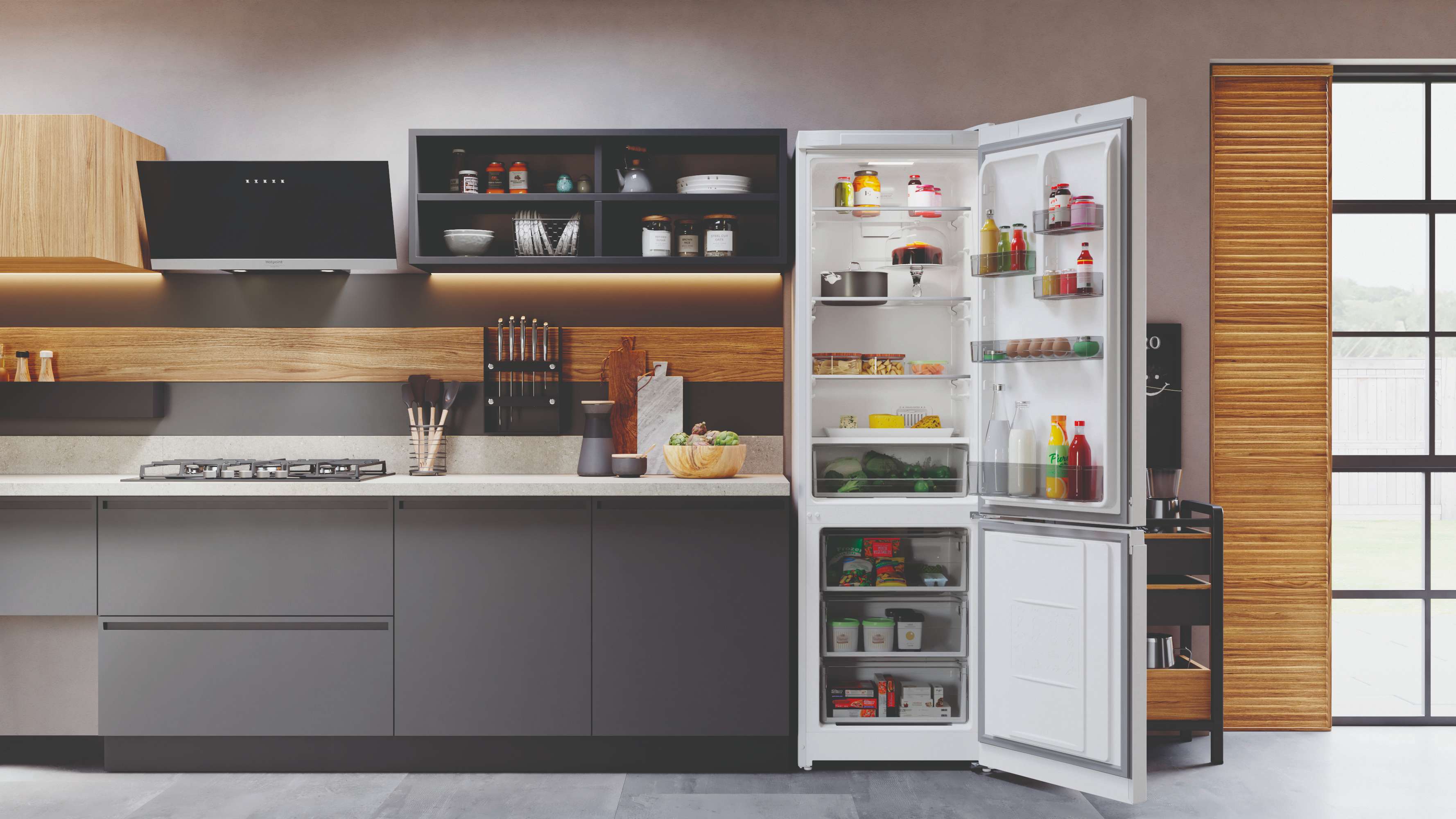 Холодильник с нижней морозильной камерой Hotpoint HT 5200 W - рис.8