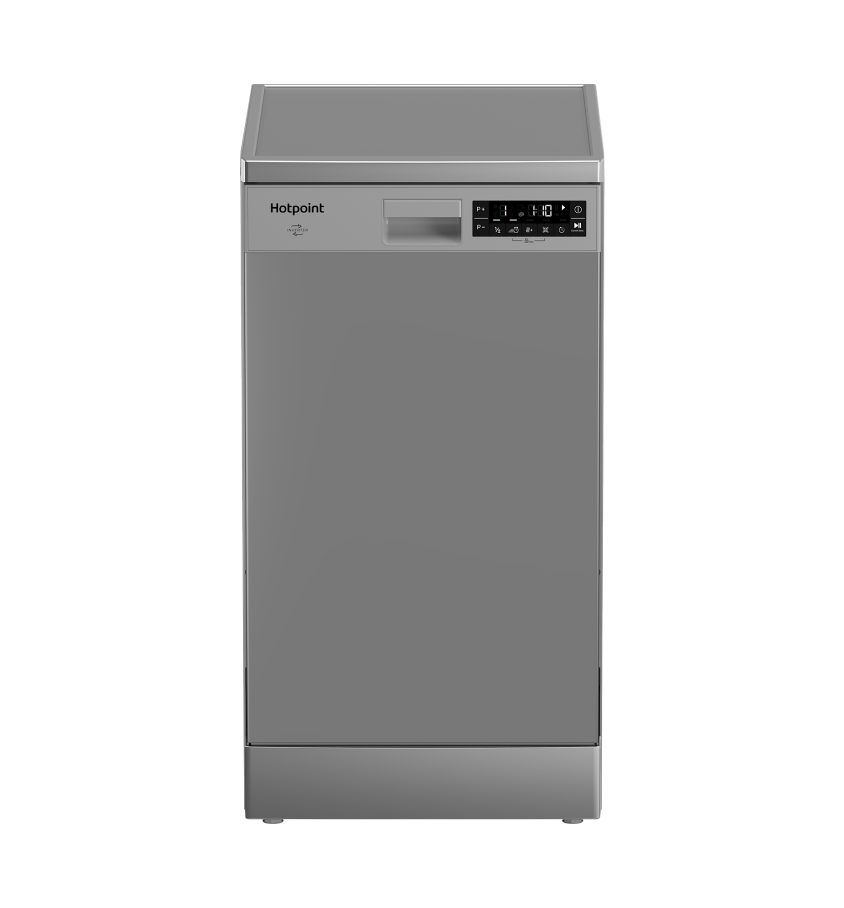 Отдельностоящая посудомоечная машина 45 см Hotpoint HFS 2C85 DW X - рис.1