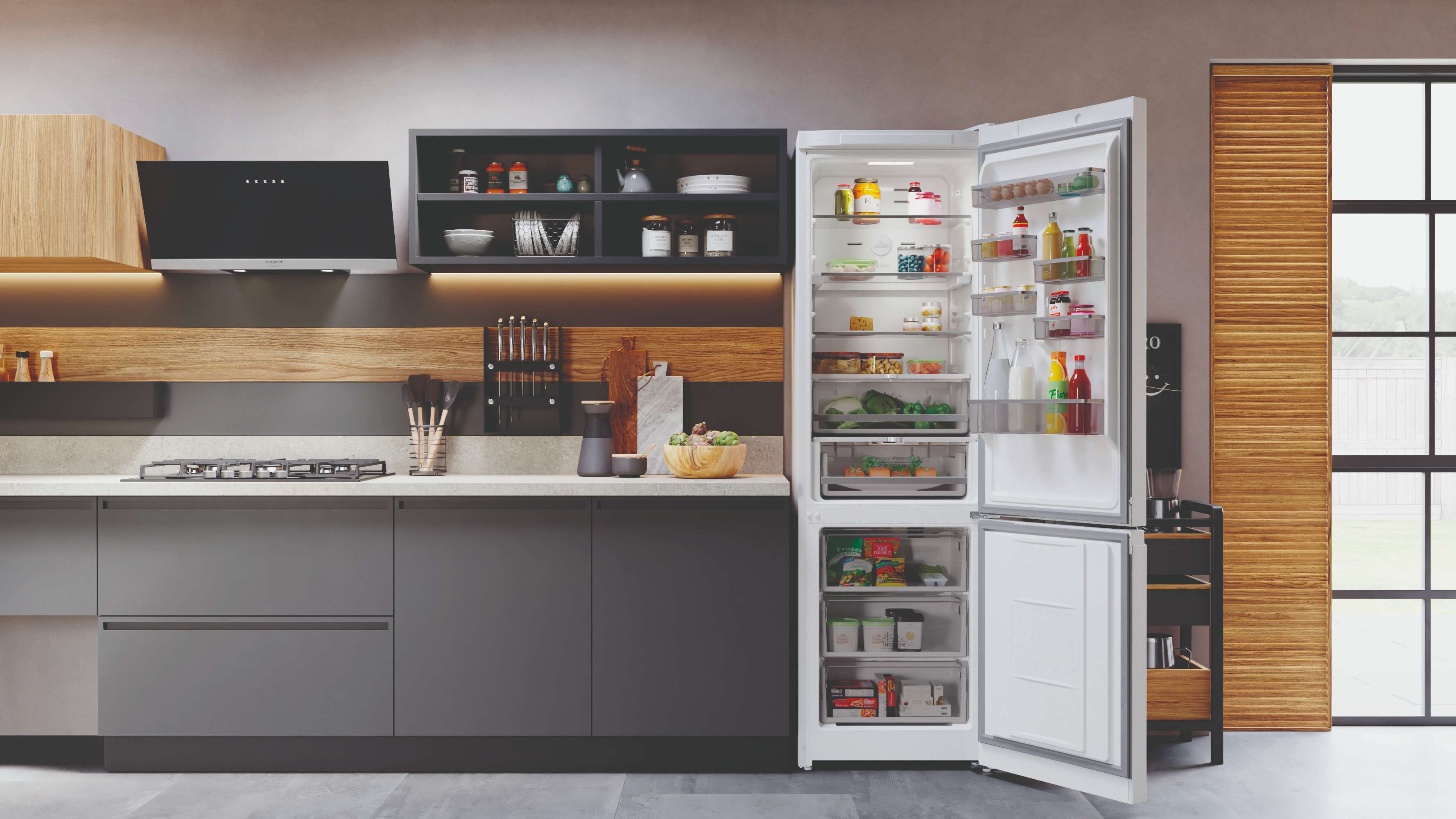 Холодильник с нижней морозильной камерой Hotpoint HT 1816 W - рис.9