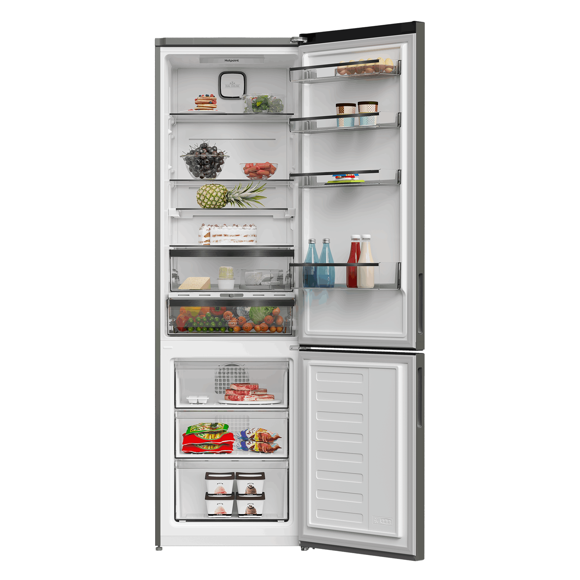 Холодильник с нижней морозильной камерой Hotpoint HDK 8201I NG - рис.3