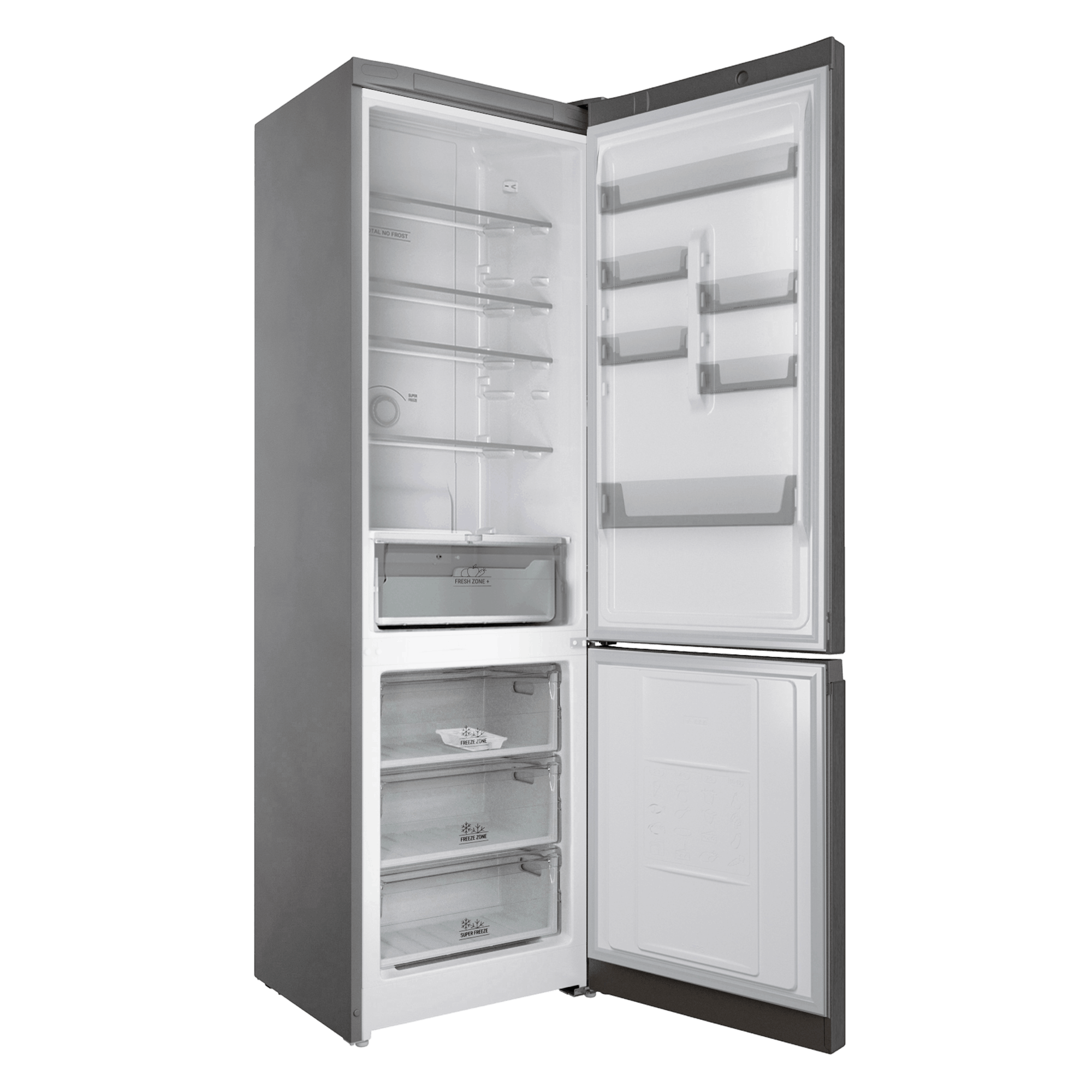 Холодильник с нижней морозильной камерой Hotpoint HT 6200 MX - рис.2