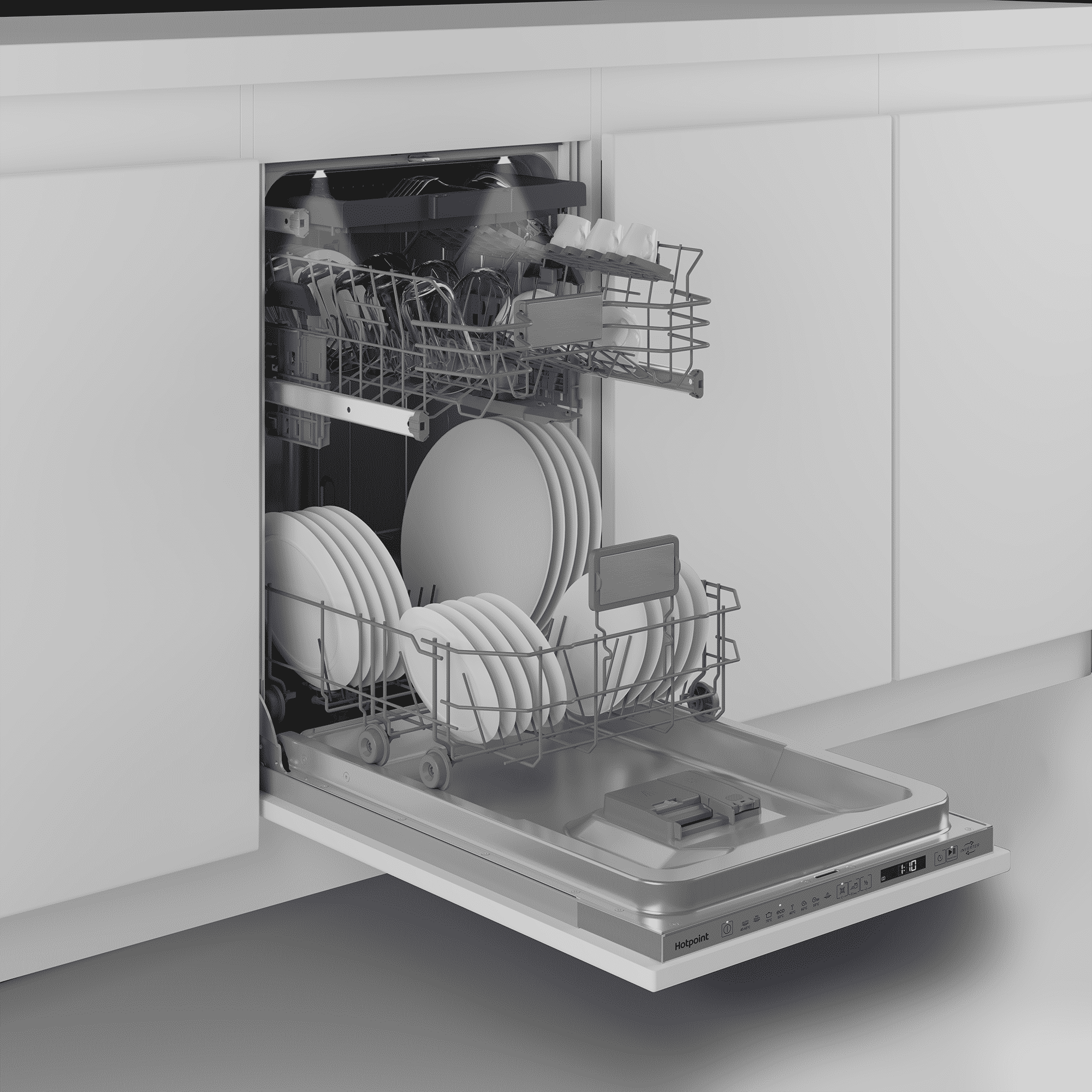 Встраиваемая посудомоечная машина 45 см Hotpoint HIS 2D85 DWT - рис.3