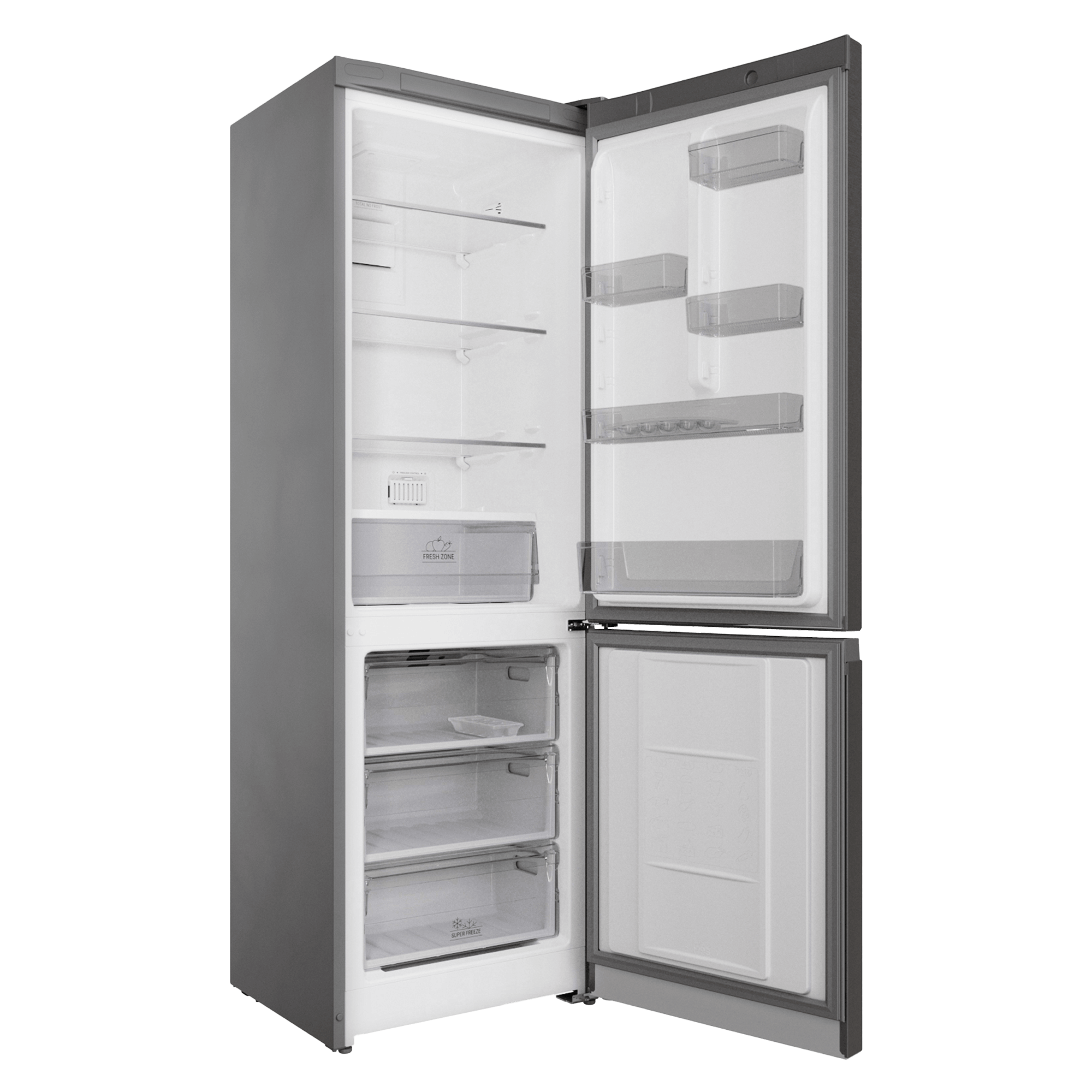 Холодильник с нижней морозильной камерой Hotpoint HT 5180 MX - рис.2