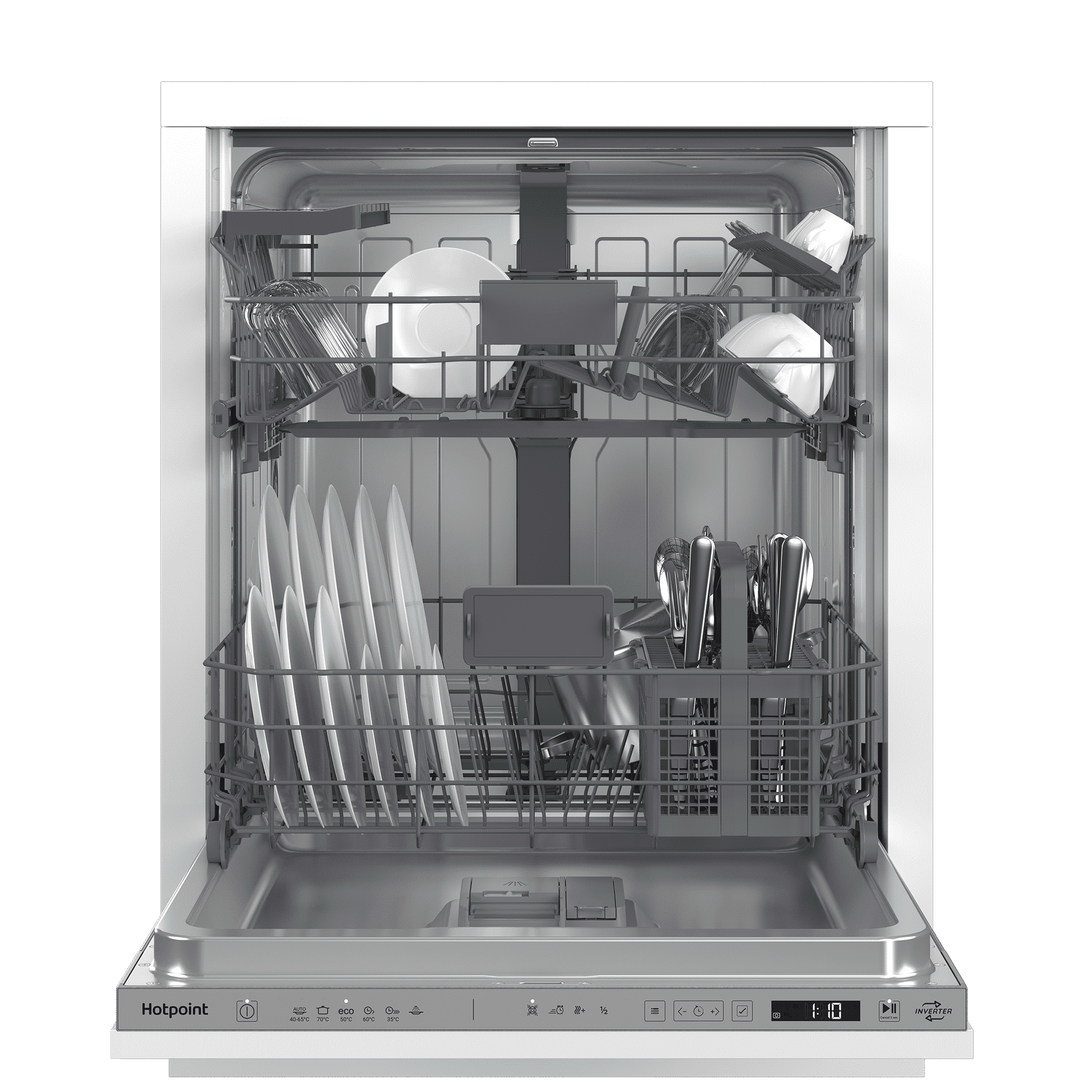 Встраиваемая посудомоечная машина 60 см Hotpoint HI 4D66 DW - рис.2