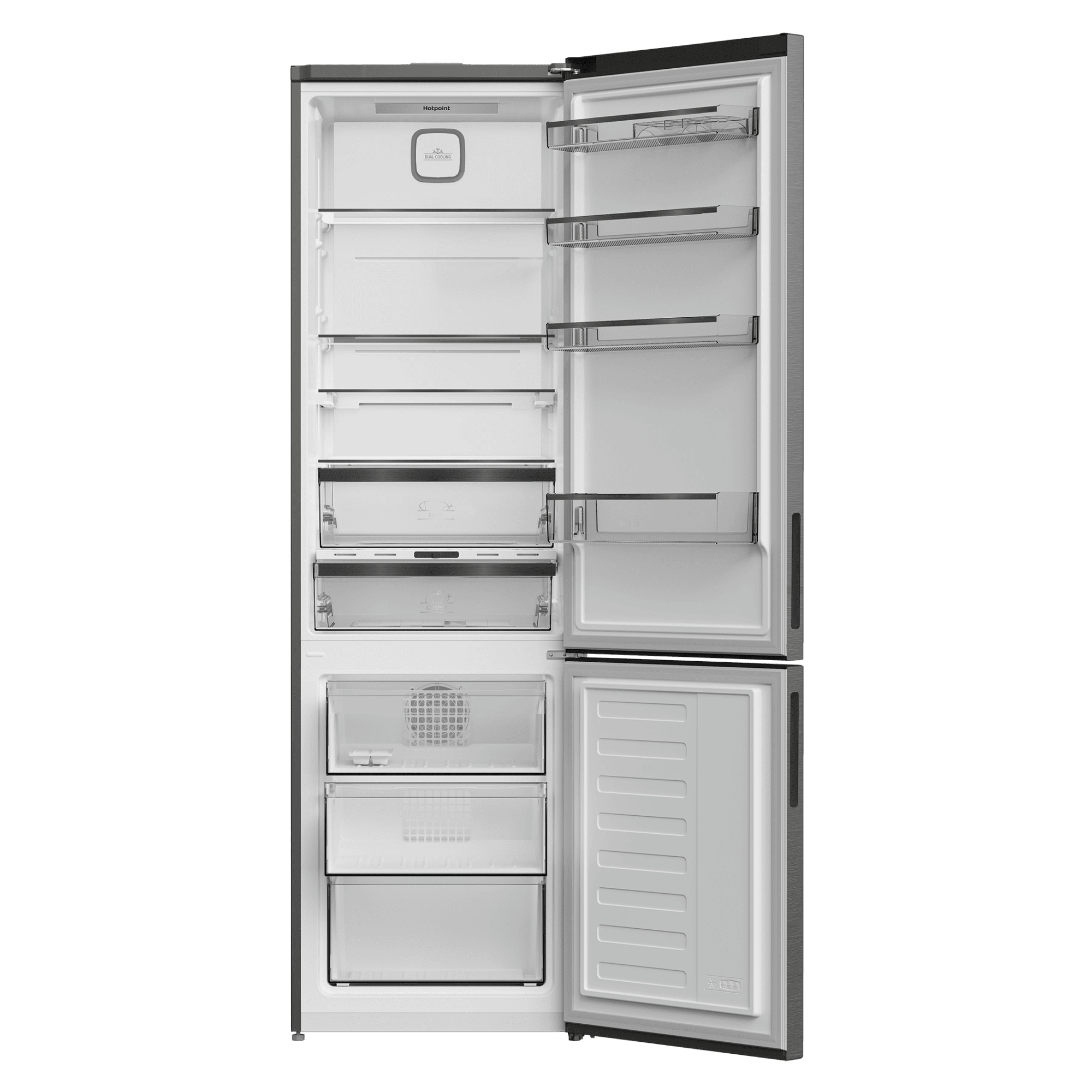 Холодильник с нижней морозильной камерой Hotpoint HDKP 8201I MX - рис.3