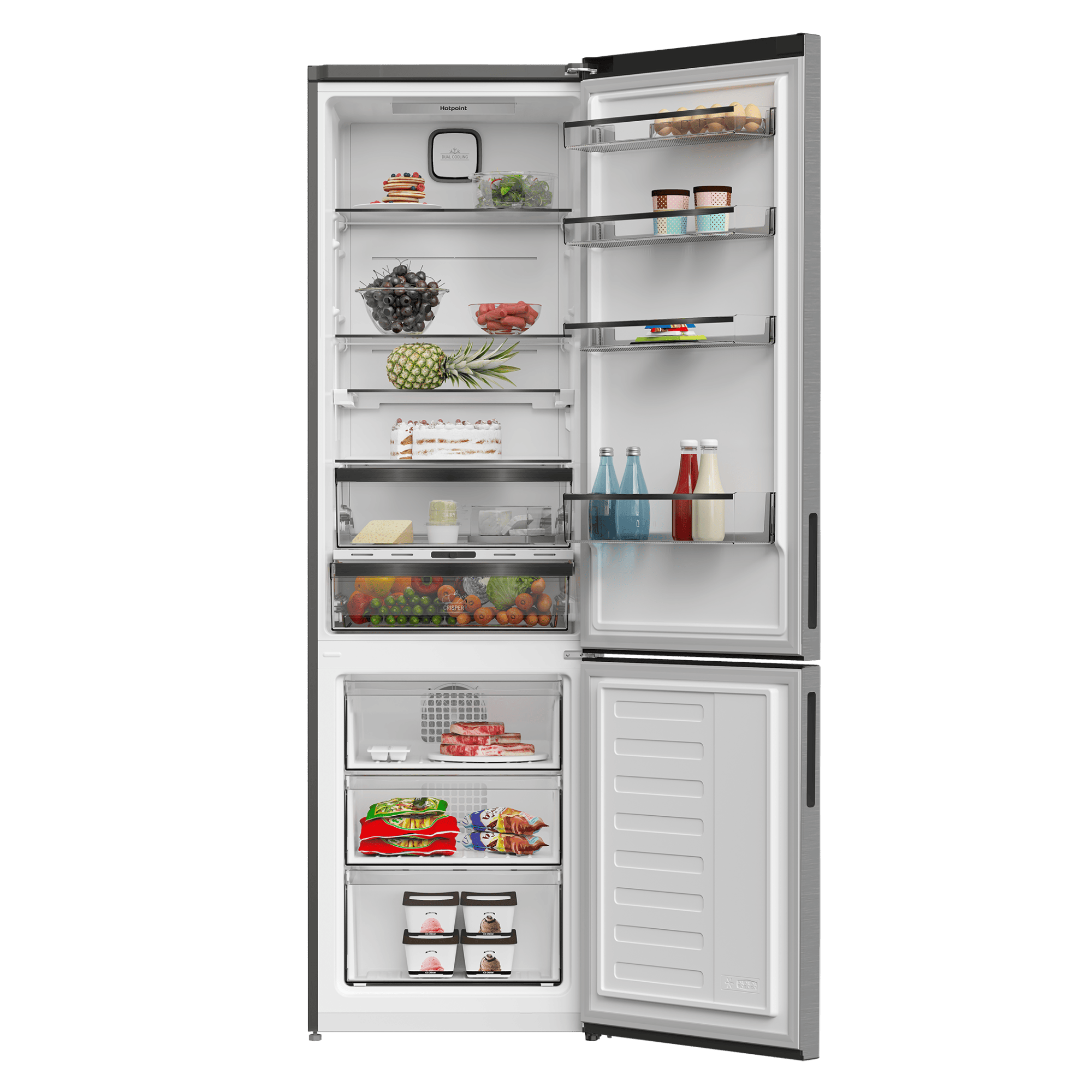 Холодильник с нижней морозильной камерой Hotpoint HDK 8201I MX - рис.4