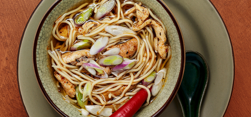 Рецепт острого рамена с курицей