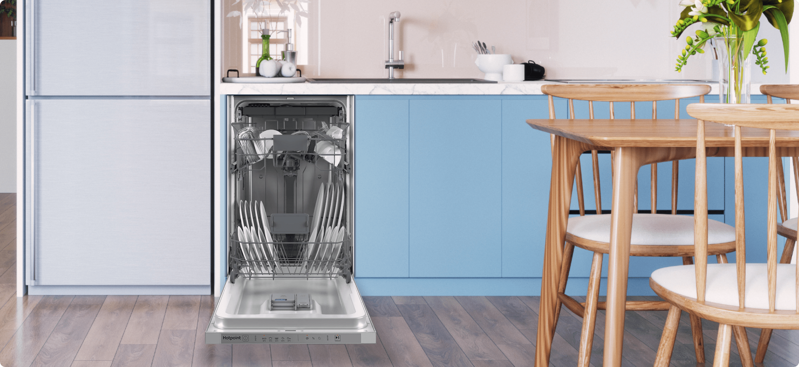 Посудомоечная машина Hotpoint HIS 6D59 в интерьере кухни