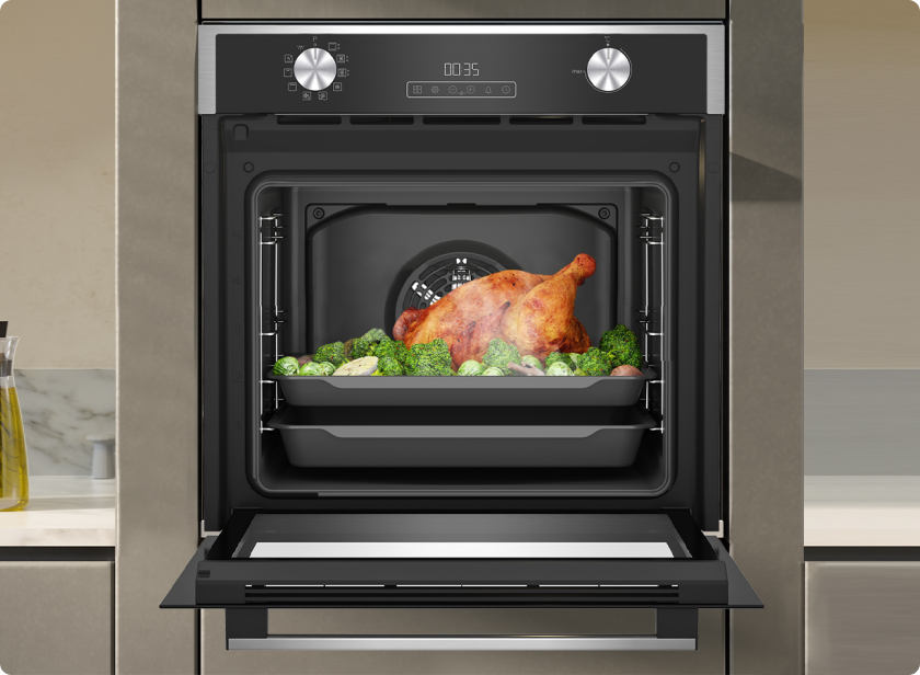 Духовой шкаф FE9 824 H IX c функцией Flexi Crisp