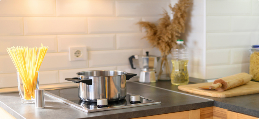 Компактная электрическая варочная панель на две конфорки